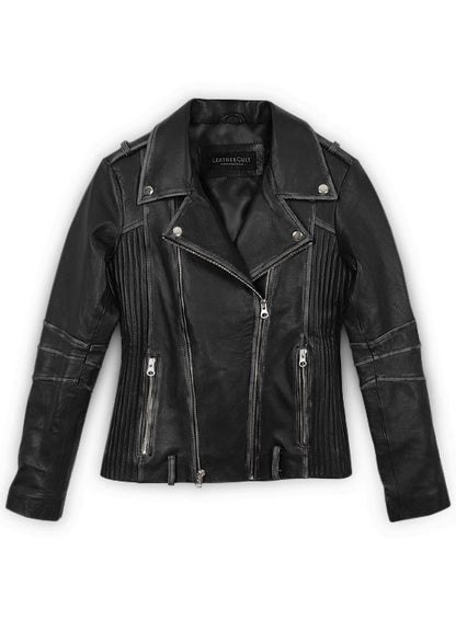 Rubbed Black Leather Jacket # 234 - LeatherCult