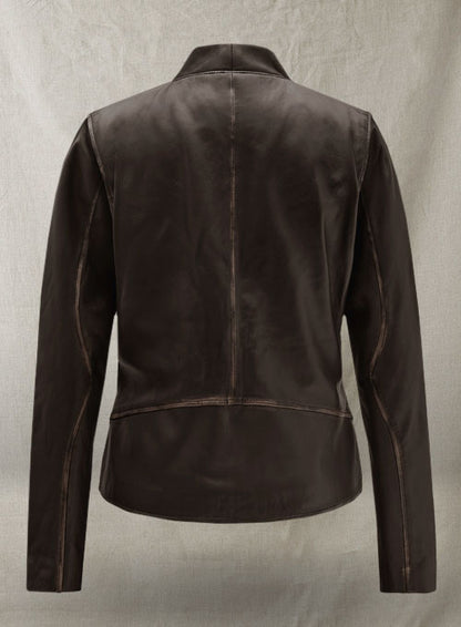 Rubbed Brown Leather Jacket # 287 - LeatherCult