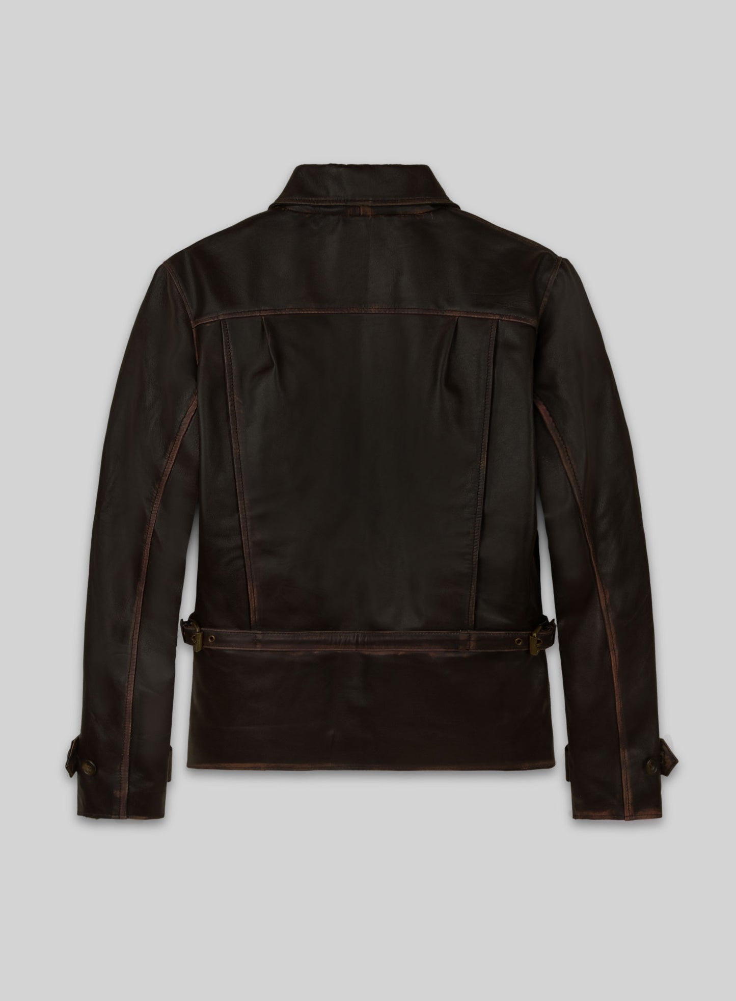 Rubbed Brown Taylor Lautner The Twilight Saga Leather Jacket