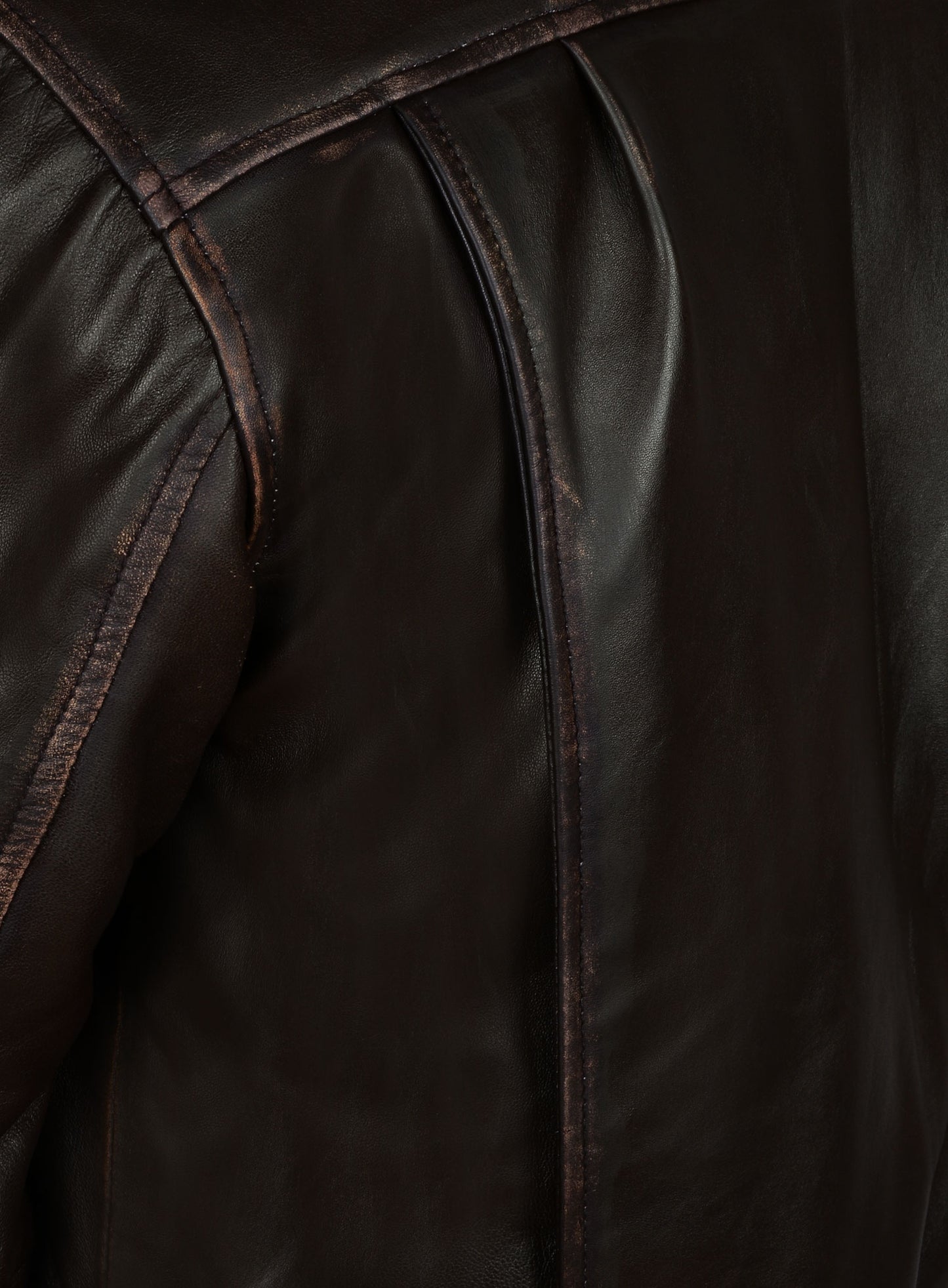 Rubbed Brown Taylor Lautner The Twilight Saga Leather Jacket