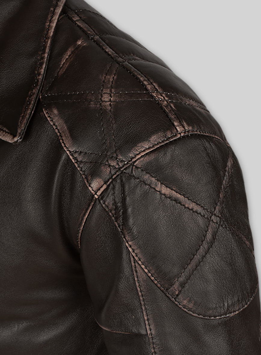 Rubbed Brown Will Smith I Robot Leather Trench Coat