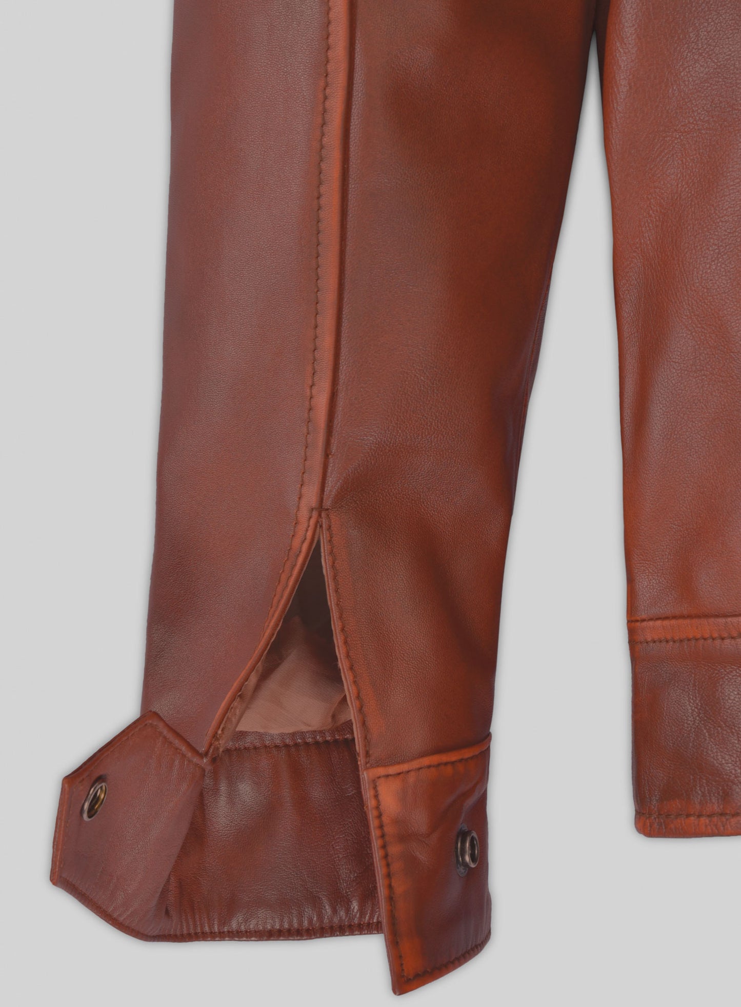 Rubbed Tan Rafael Nadal Leather Jacket