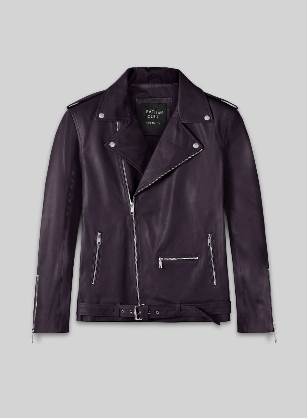 Rutland Purple Riding Leather Jacket
