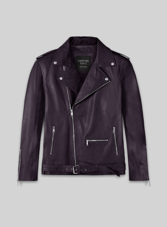 Rutland Purple Riding Leather Jacket