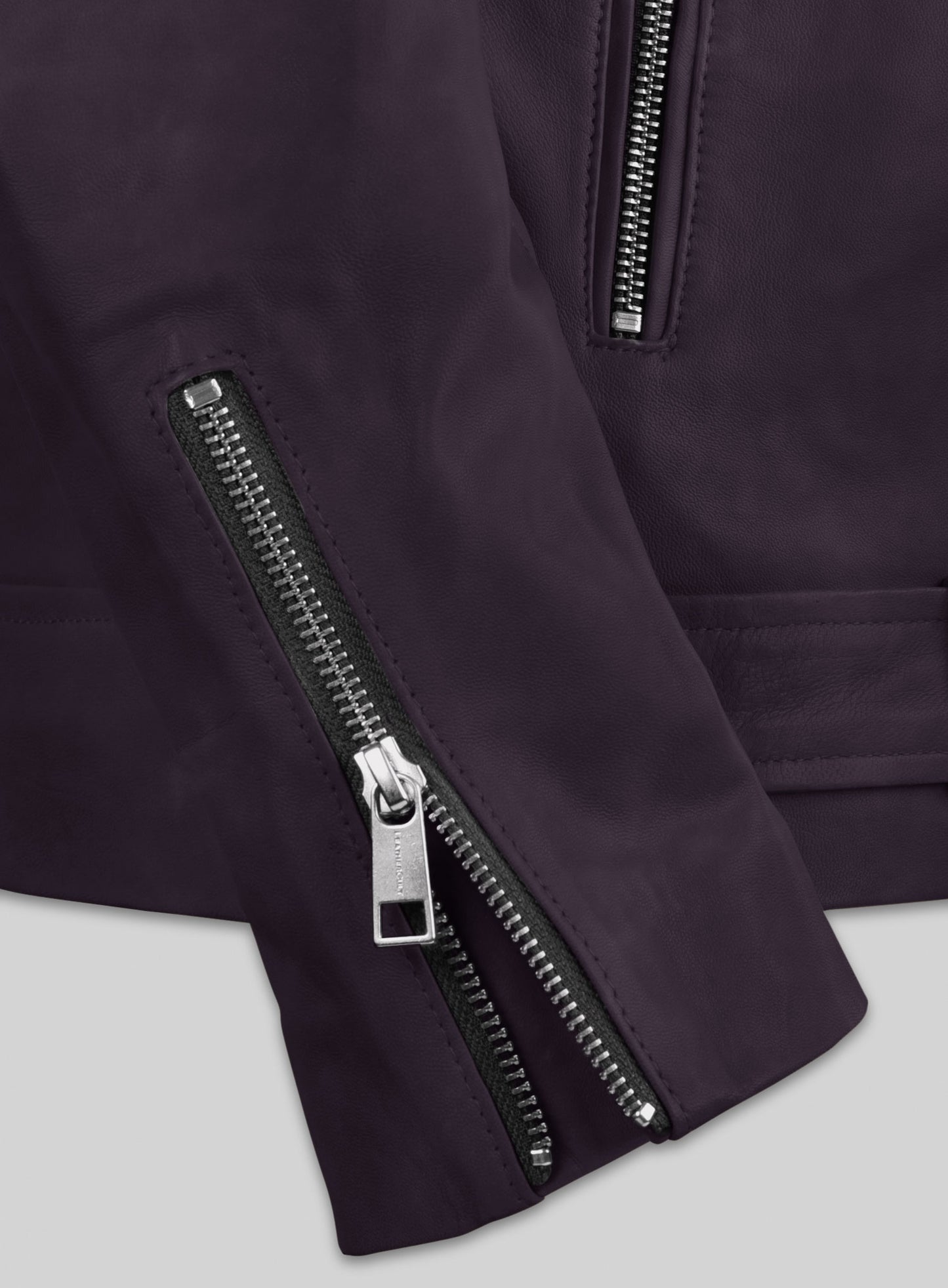 Rutland Purple Riding Leather Jacket