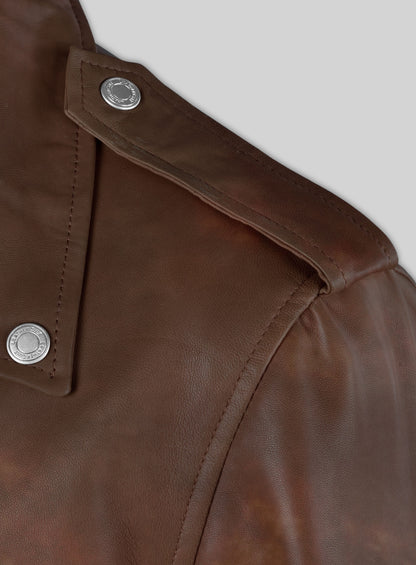Rutland Spanish Brown Riding Leather Jacket