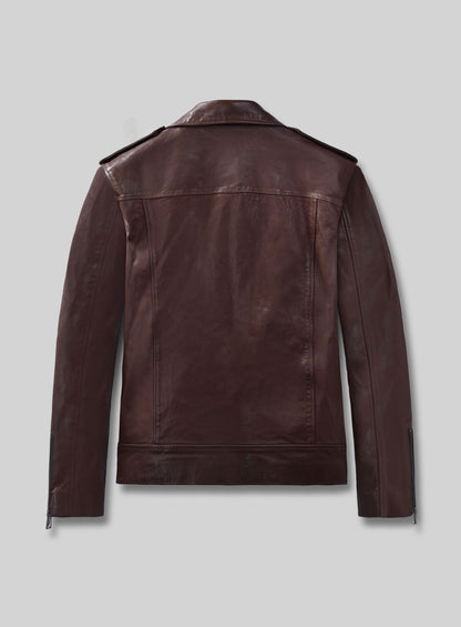 Rutland Burgundy Riding Leather Jacket