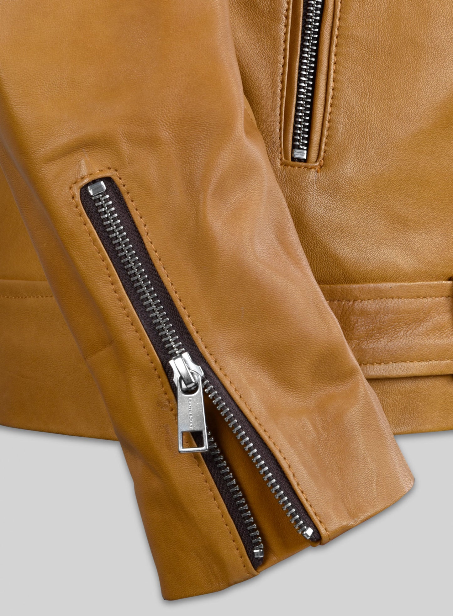 Rutland Caramel Brown Riding Leather Jacket