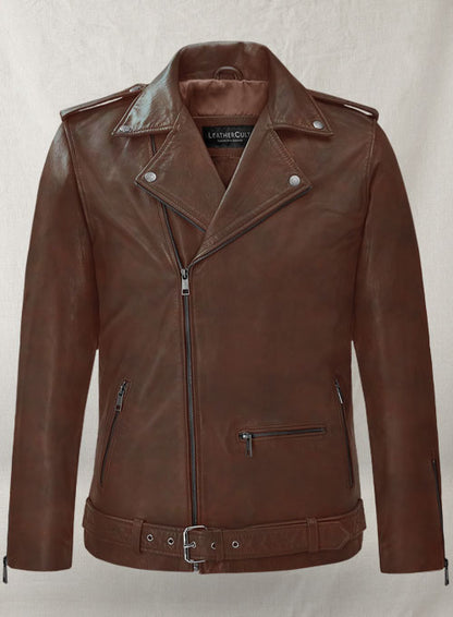 Rutland Spanish Brown Riding Leather Jacket - LeatherCult