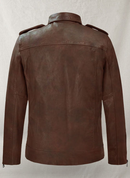 Rutland Spanish Brown Riding Leather Jacket - LeatherCult