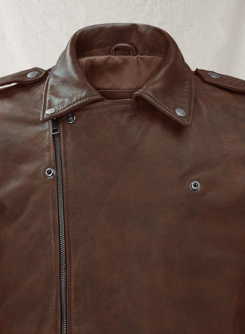 Rutland Spanish Brown Riding Leather Jacket - LeatherCult