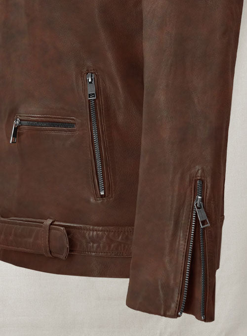 Rutland Spanish Brown Riding Leather Jacket - LeatherCult