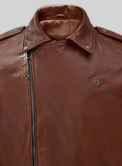 Rutland Tan Riding Leather Jacket