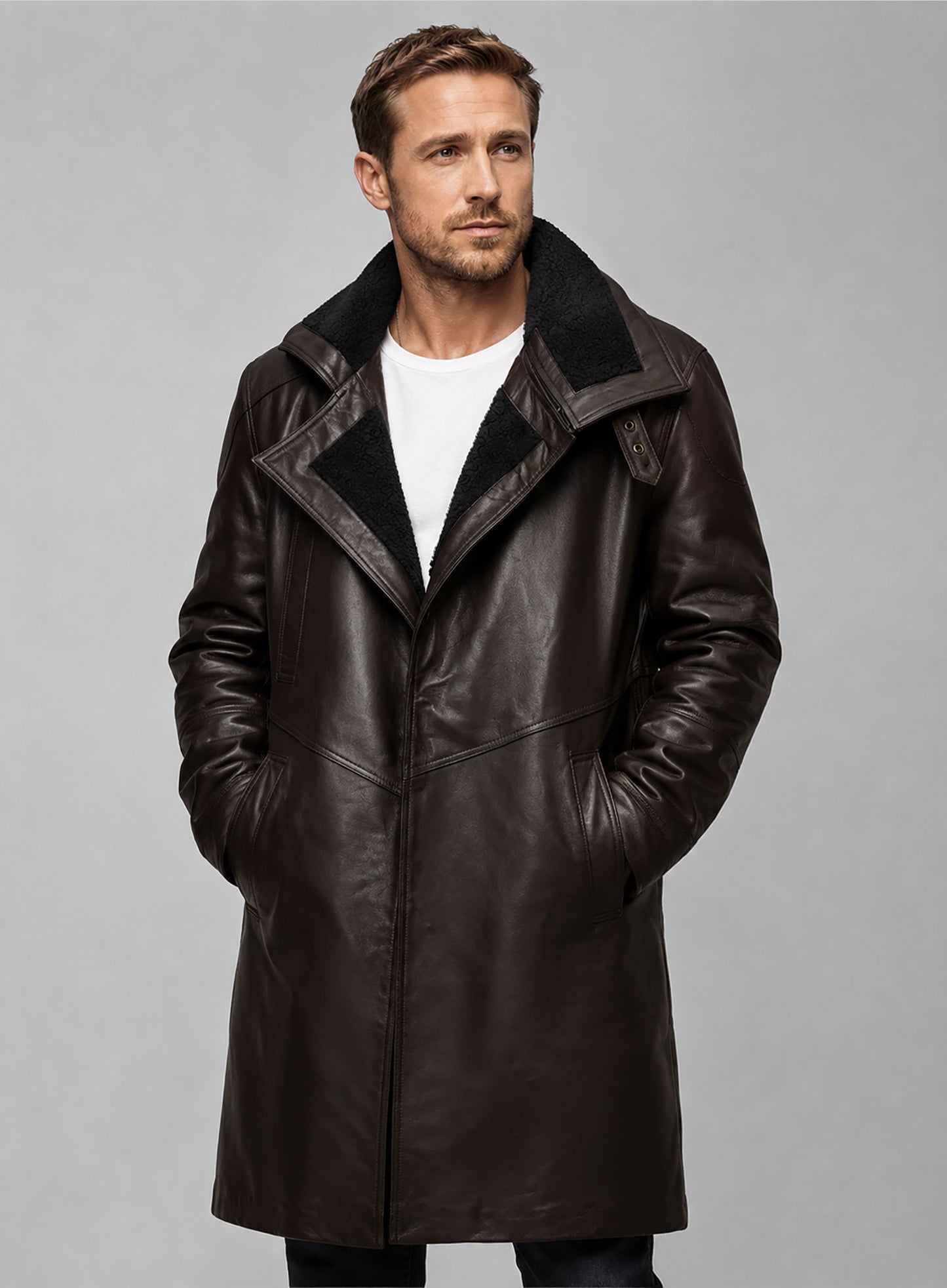 Ryan Gosling Blade Runner 2049 Leather Long Coat
