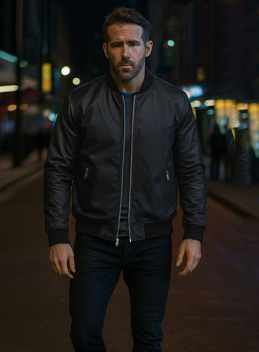 Ryan Reynolds Leather Jacket #5