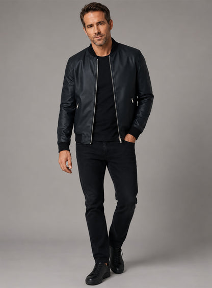 Ryan Reynolds Leather Jacket #5