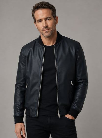 Ryan Reynolds Leather Jacket #5