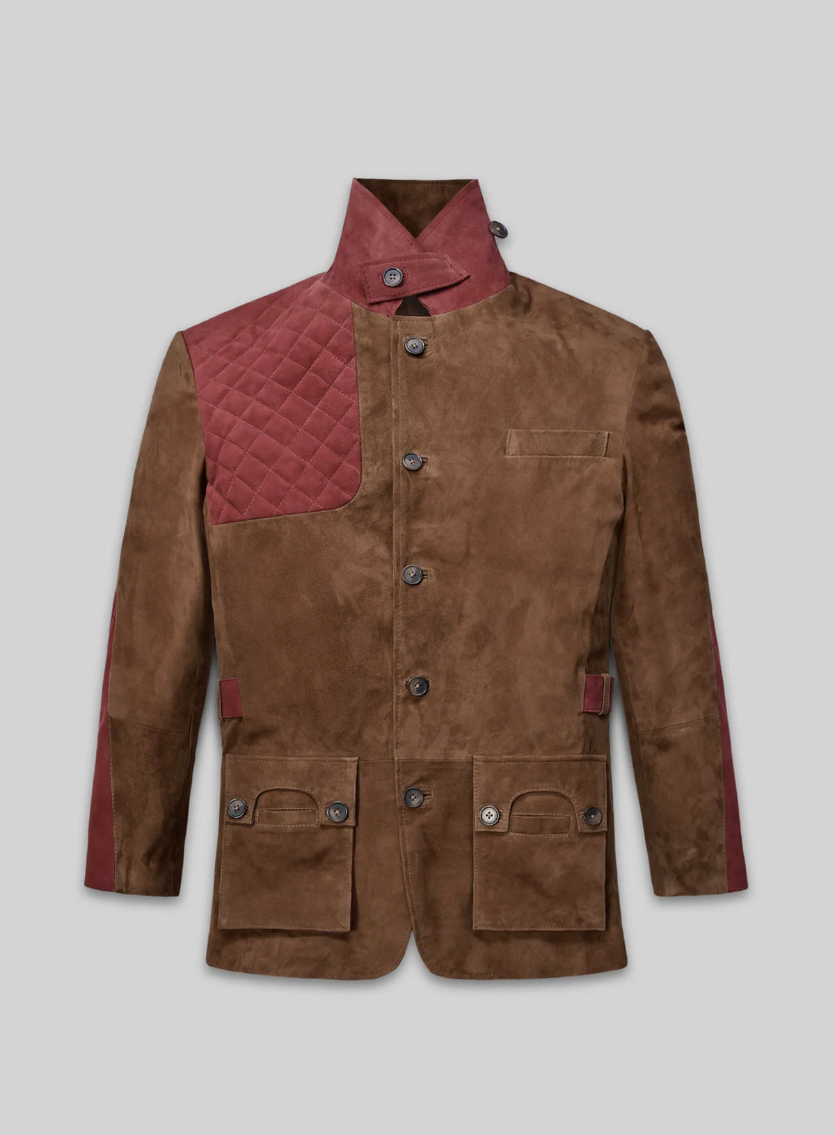 Safari Hickory Suede Leather Suit