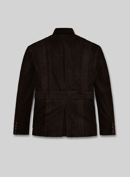 Safari Dune Suede Leather Blazer