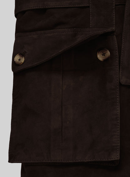 Safari Dune Suede Leather Blazer