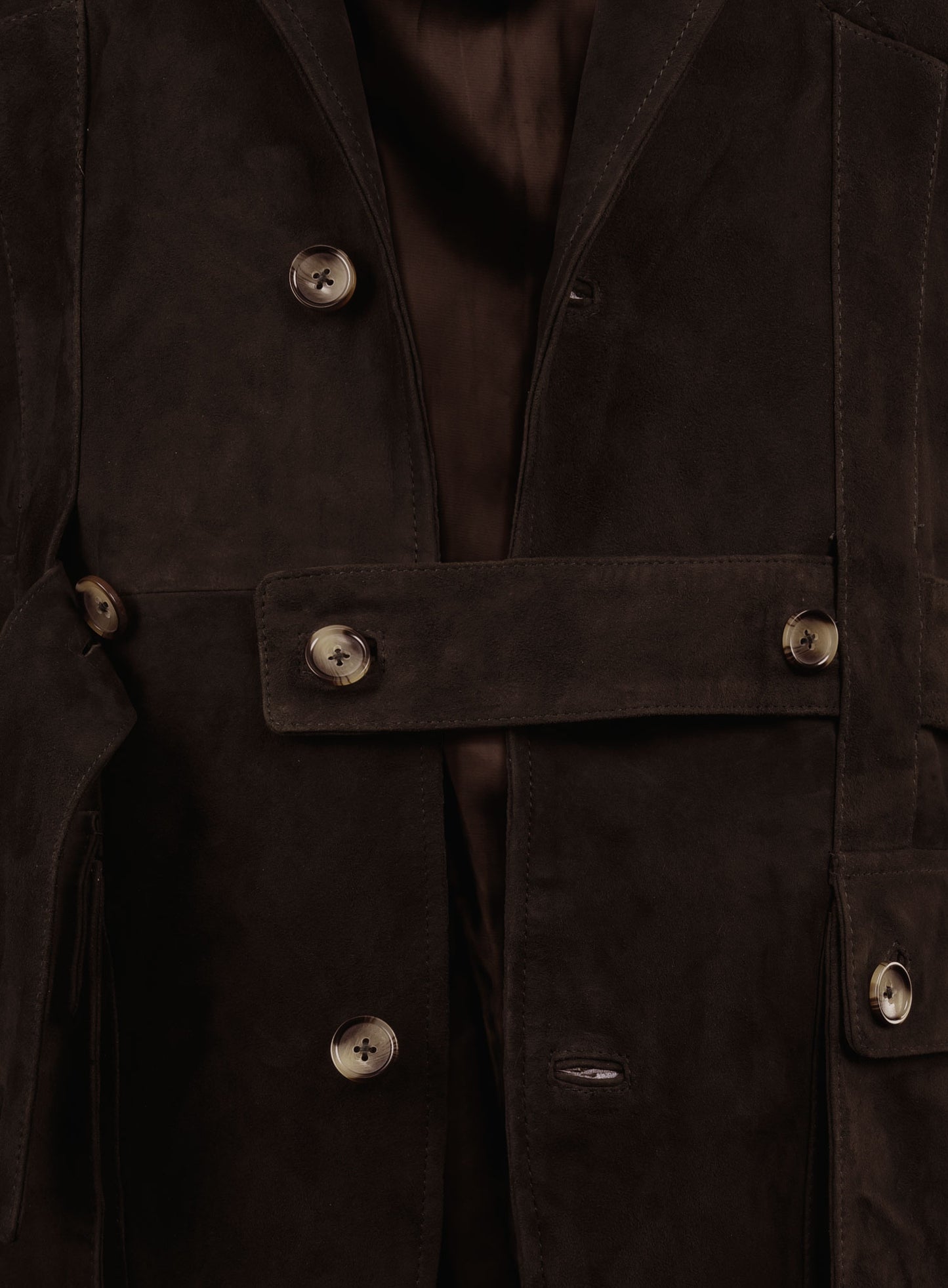 Safari Dune Suede Leather Blazer