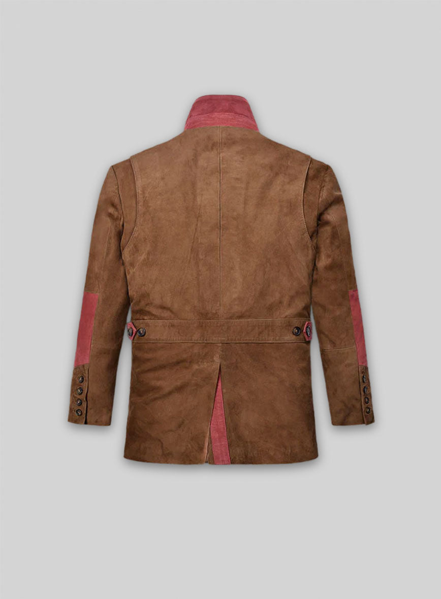 Safari Hickory Suede Leather Blazer