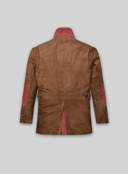 Safari Hickory Suede Leather Blazer