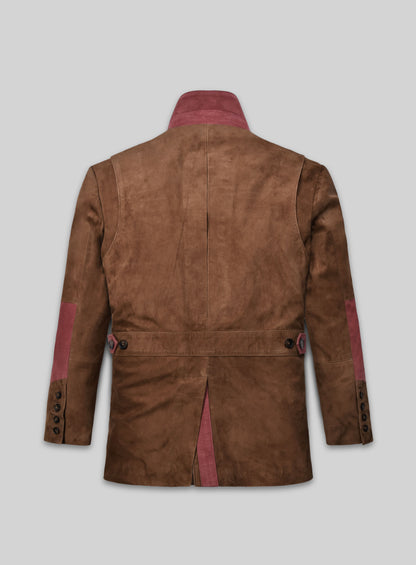 Safari Hickory Suede Leather Blazer