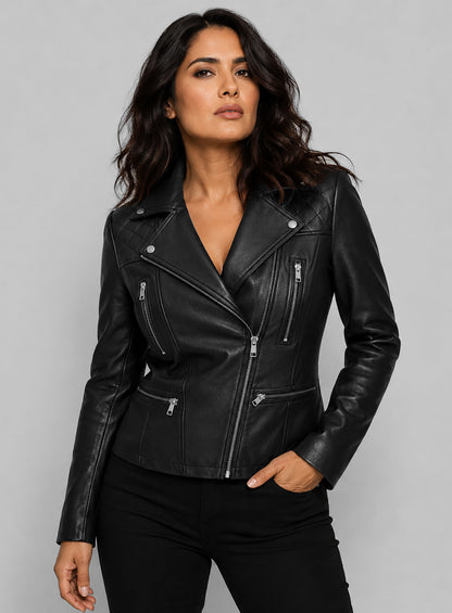 Salma Hayek The Hitman's Wife's Bodyguard Leather Jacket