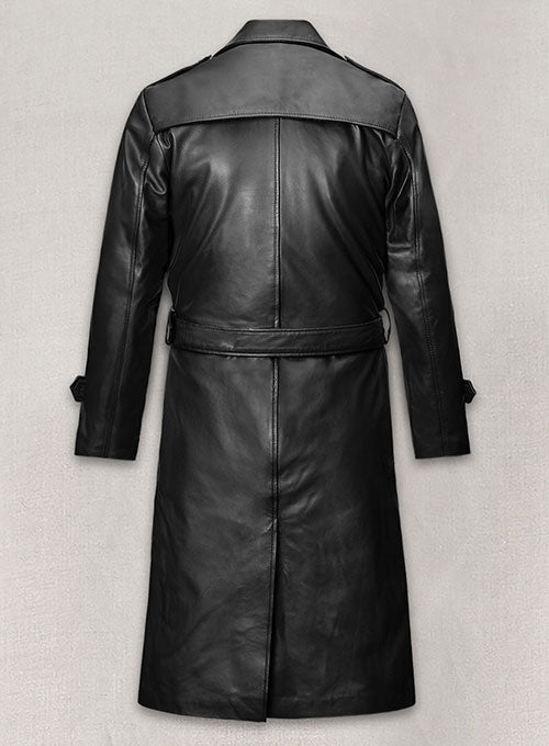 Samuel L. Jackson Shaft Leather Long Coat - LeatherCult