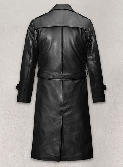 Samuel L. Jackson Shaft Leather Long Coat - LeatherCult