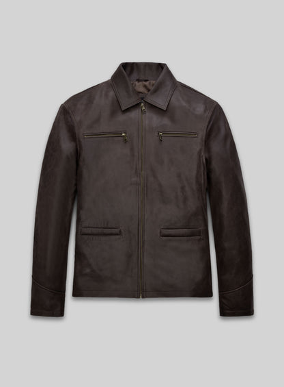 Sam Worthington Kidnapping Mr Heineken Leather Jacket