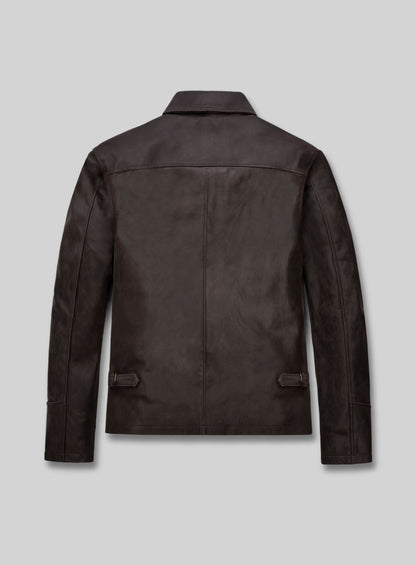 Sam Worthington Kidnapping Mr Heineken Leather Jacket