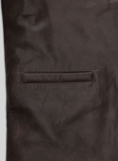 Sam Worthington Kidnapping Mr Heineken Leather Jacket