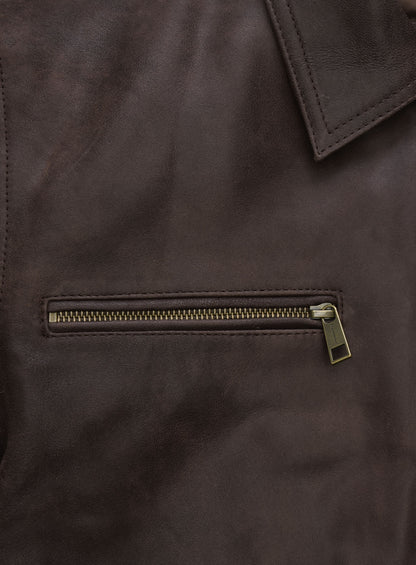 Sam Worthington Kidnapping Mr Heineken Leather Jacket