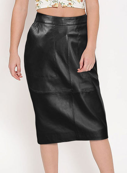 Sandra Bullock Leather Skirt - LeatherCult