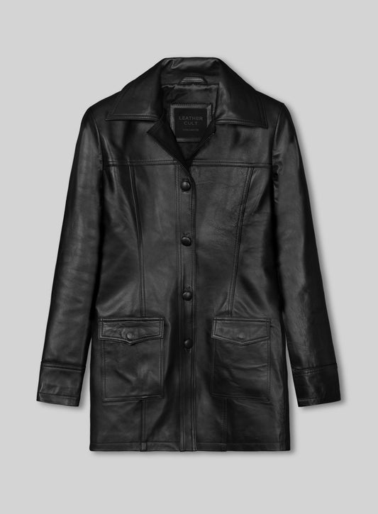 Sandra Bullock Murder by Numbers Leather Trench Coat