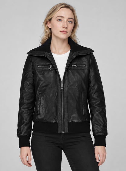 Saoirse Ronan Leather Jacket