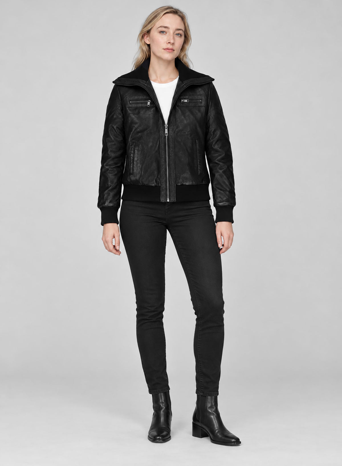 Saoirse Ronan Leather Jacket