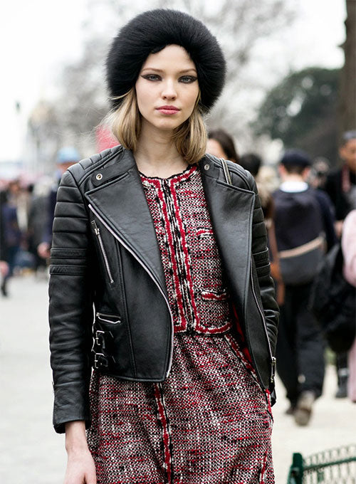 Sasha Luss Leather Jacket – LeatherCult