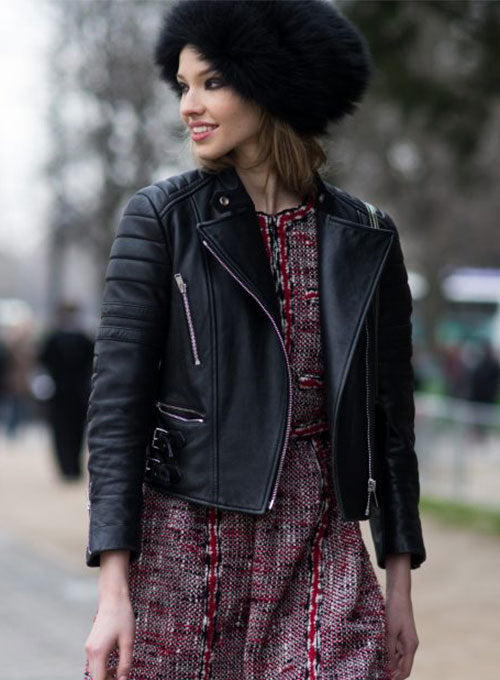 Sasha Luss Leather Jacket - LeatherCult