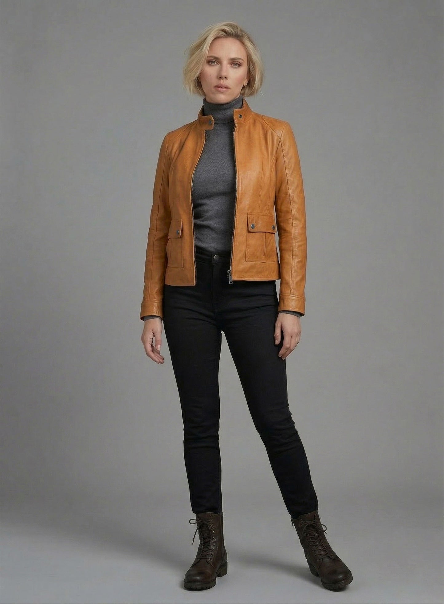 Scarlett Johansson The Avengers Leather Jacket