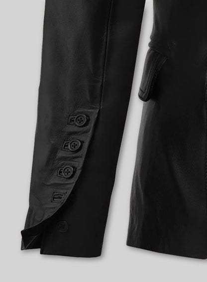 Scarlett Johansson The Winter Soldier Leather Blazer