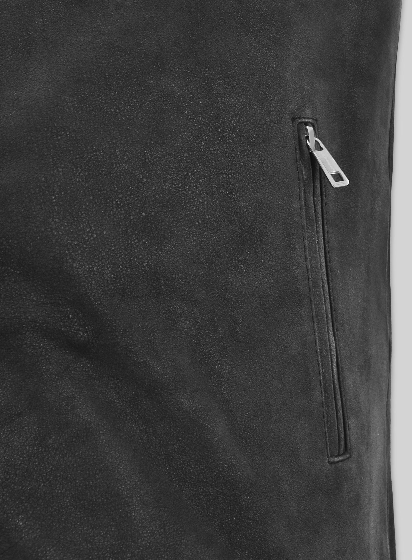 Distressed Black Scott Adkins Accident Man Leather Jacket