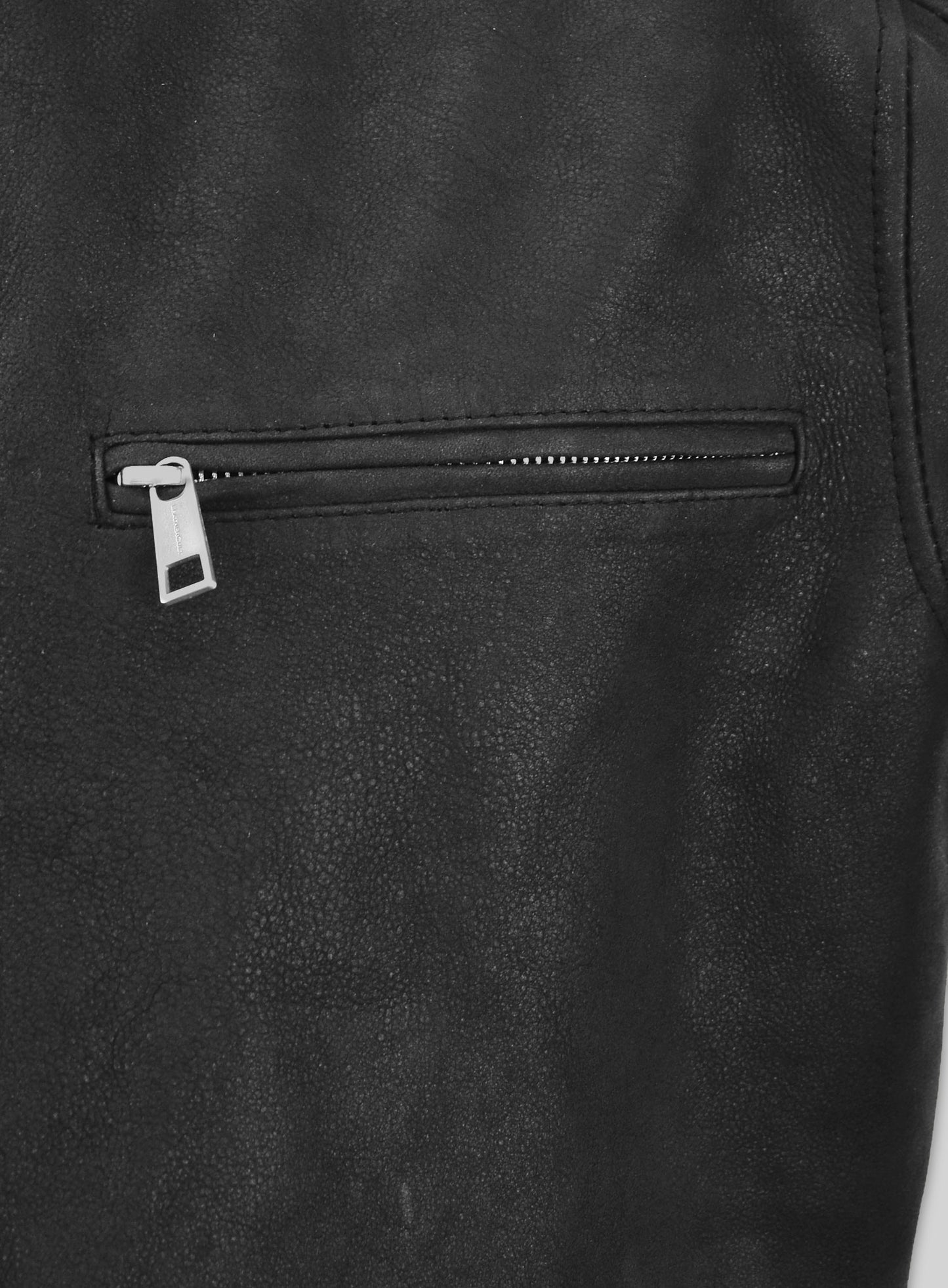 Distressed Black Scott Adkins Accident Man Leather Jacket
