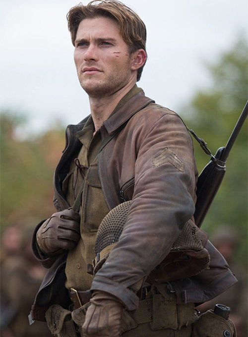 Scott Eastwood Fury Leather Jacket - LeatherCult