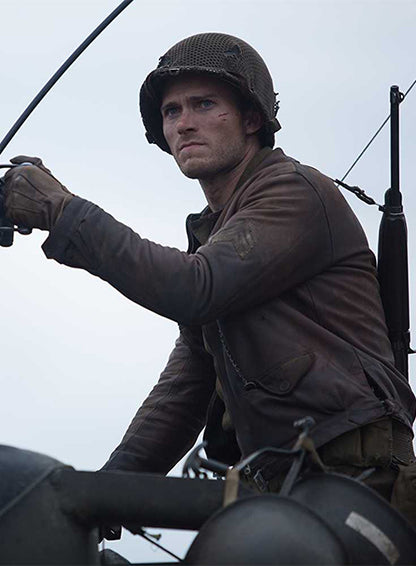 Scott Eastwood Fury Leather Jacket - LeatherCult