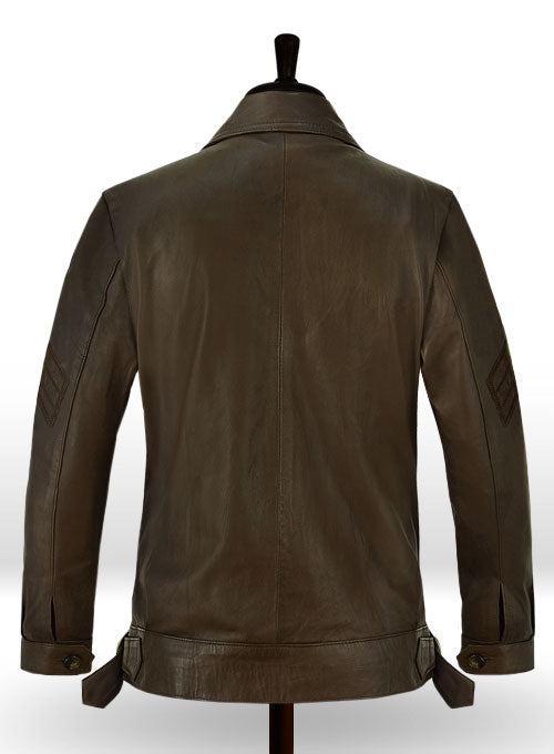 Scott Eastwood Fury Leather Jacket - LeatherCult