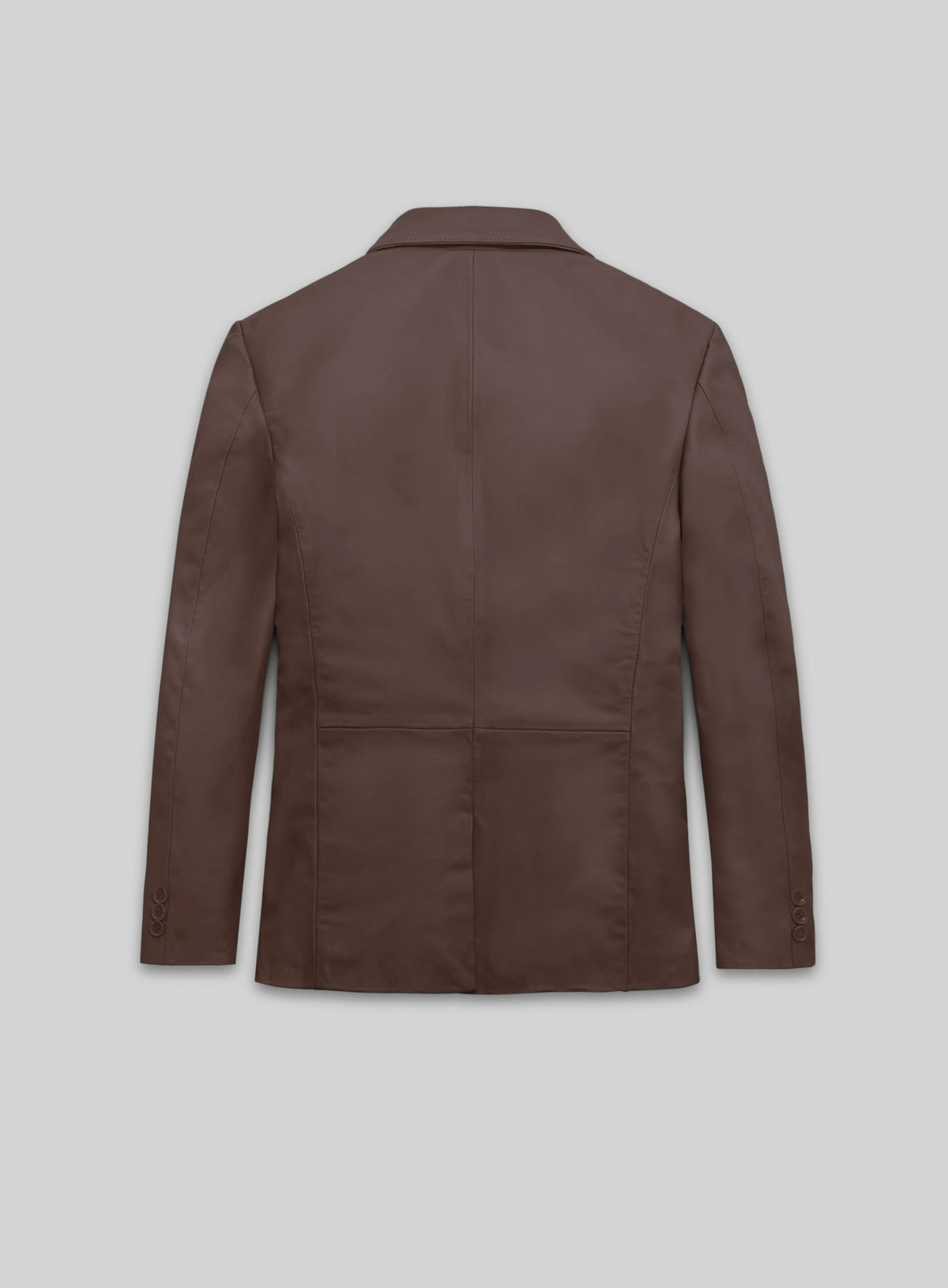 Scottish Brown Lambskin Leather Blazer
