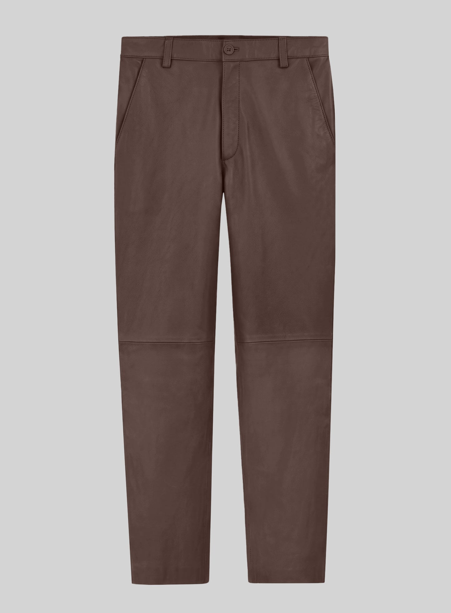 Scottish Brown Lambskin Leather Suit